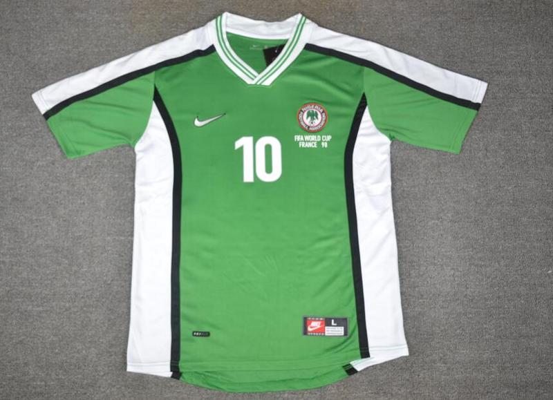AAA Quality Nigeria 1998 World Cup Home Soccer Jersey